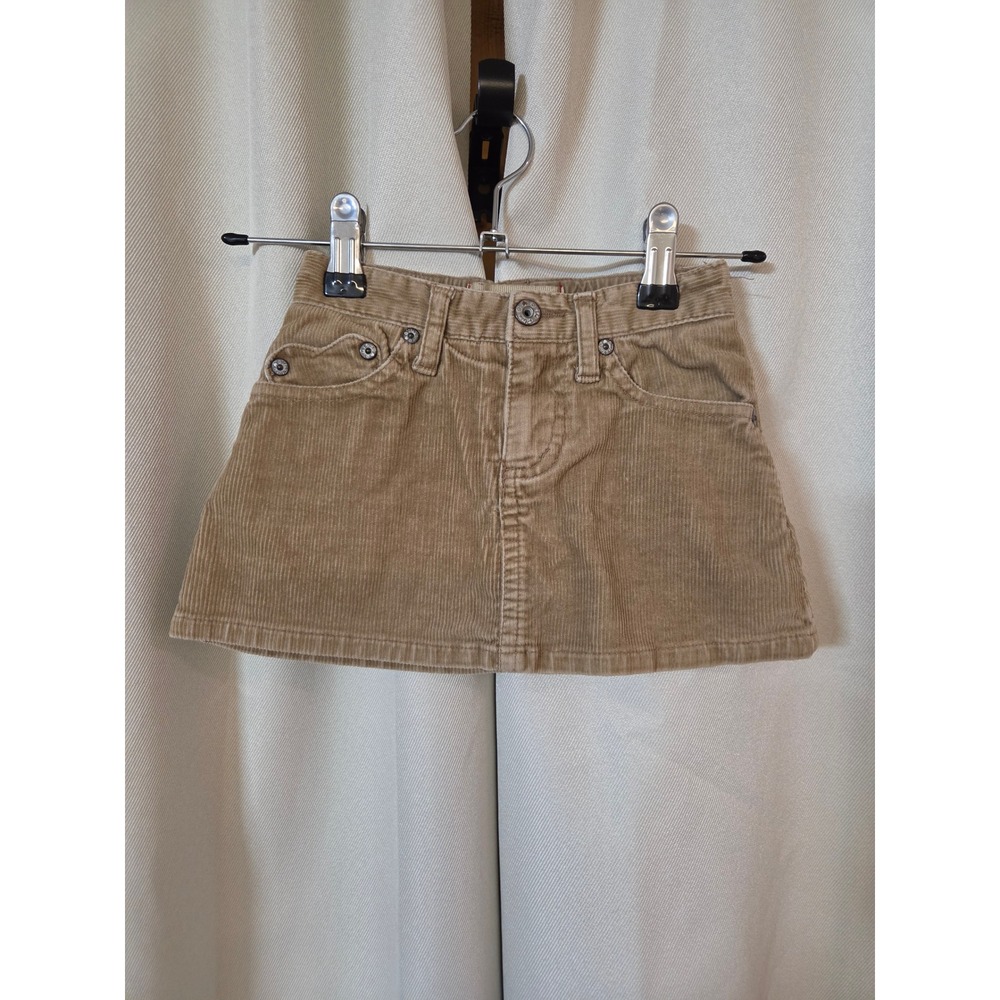 The Childrens Place Girls Tan Corduroy Heart Pocket Skort Skirt 18 Months